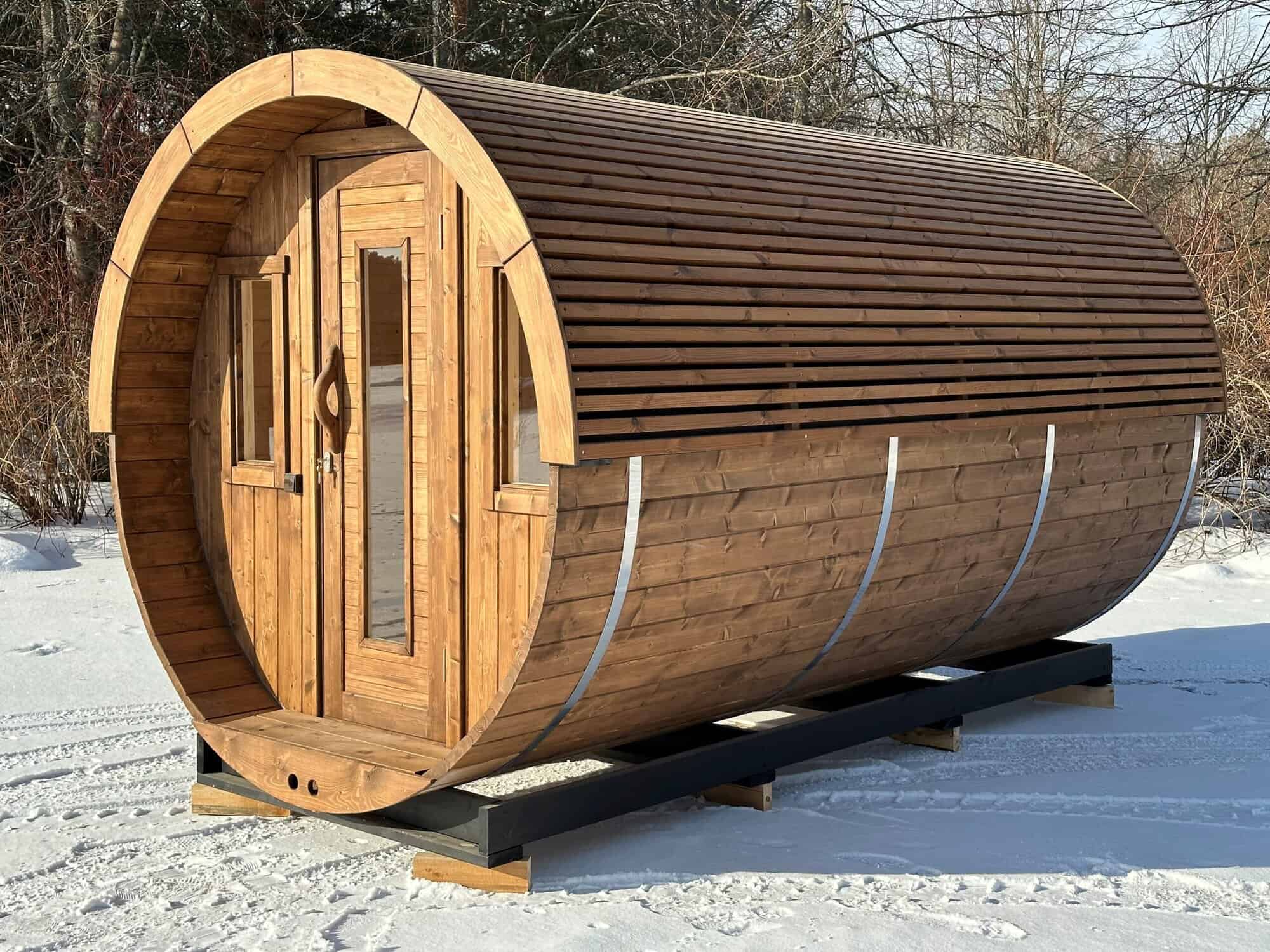 Кръгла сауна 4 м Lux — масивен смърч